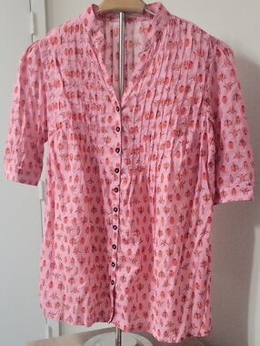 Wayward Fancies eShakti Top Insects Beetles Bugs Pink Large Science Teacher